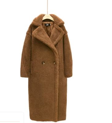 Long Cashmere Lamb Winter Coat