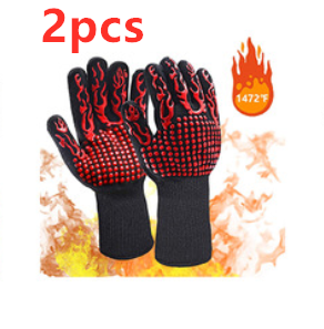High Temperature Fireproof Barbecue Baking Gloves
