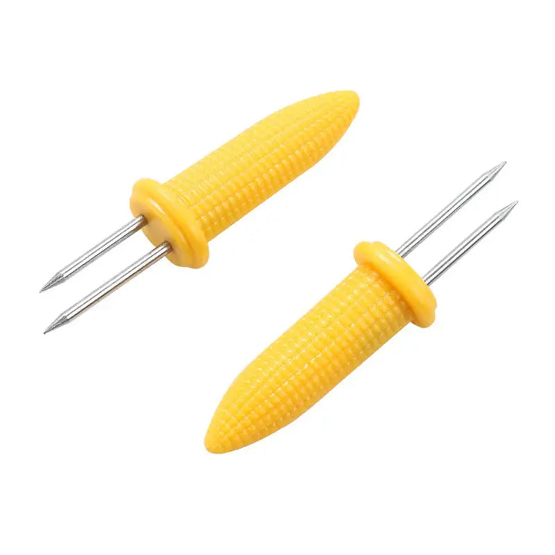 Corn Holders, With Stainless Steel Skewers for Barbecue