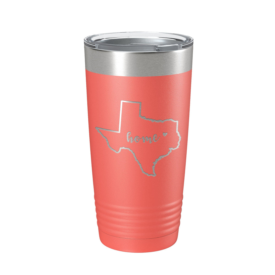 Texas Tumbler Home State Travel Mug Insulated Laser Engraved Map Coffee Cup 20 oz-20