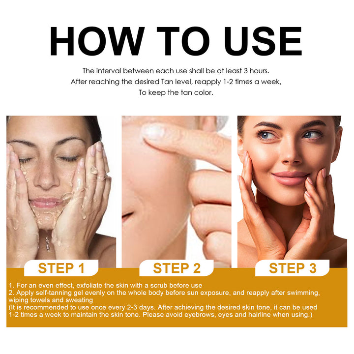 Sunbathing Tanning Bronzer Cream – Natural Glow Moisturizer