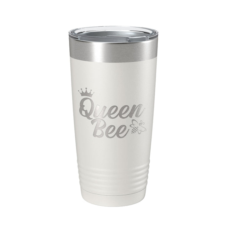 Queen Bee Tumbler Travel Mug Gift Insulated Laser Engraved Coffee Cup 20 oz-1