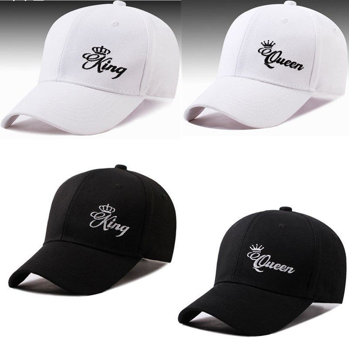 King N Queen Crown Embroidered Baseball Caps Set