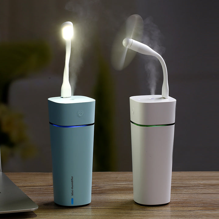 M11 USB Humidifier and Mini Fan for Home and Office