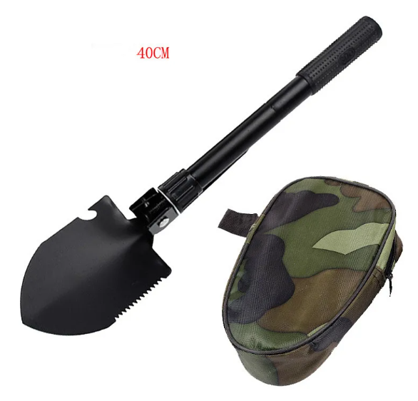 Folding Outdoor Shovel &amp; Pick Garden Tool