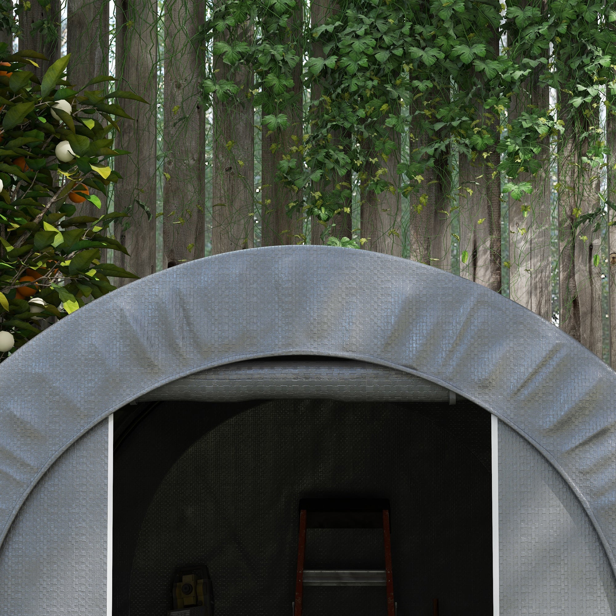 6' x 8' Outdoor Storage Tent, Heavy Duty and Waterproof Portable Shed, for Bike, Motorcycle, Tools