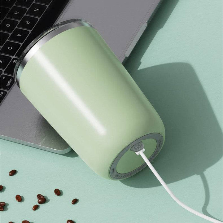 Insulated Self-Stirring Coffee Mug – 350 ml Electric Mixer &amp; Thermal Cup-1