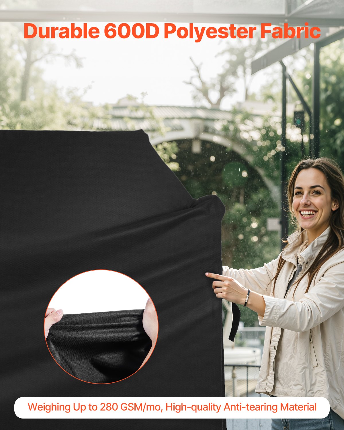 52 Inch Grill Cover Heavy Duty BBQ Gas Grill Cover Outdoor Barbecue Waterproof